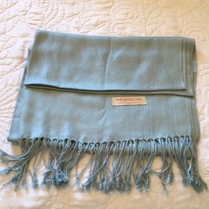 Pashmina silk blue scarf
